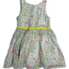 JACADI 6 Ans Robe En Liberty Et Ceinture Jaune