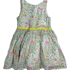 JACADI 6 Ans Robe En Liberty Et Ceinture Jaune