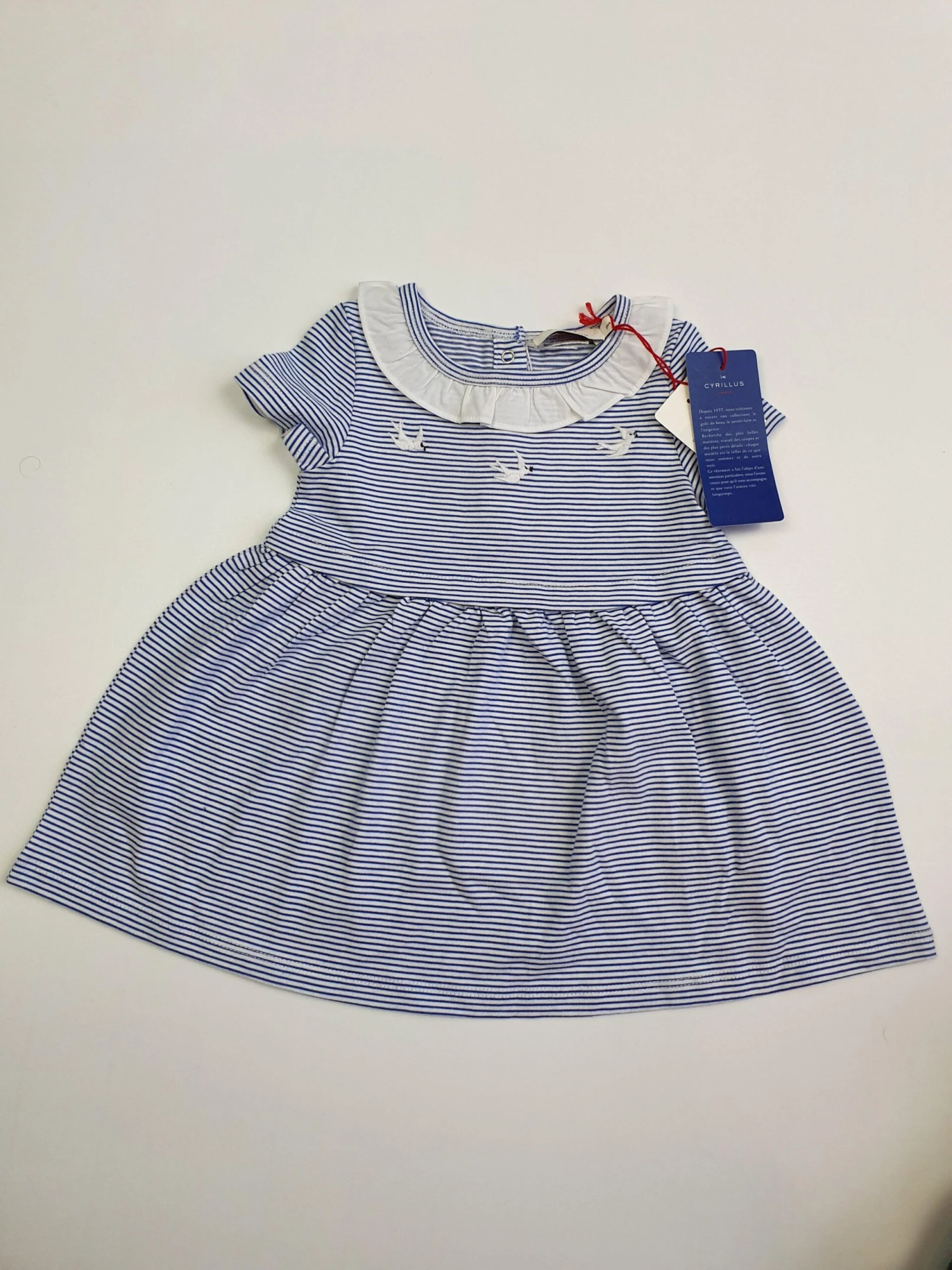 CYRILLUS NEUF Robe Fille 9 Mois