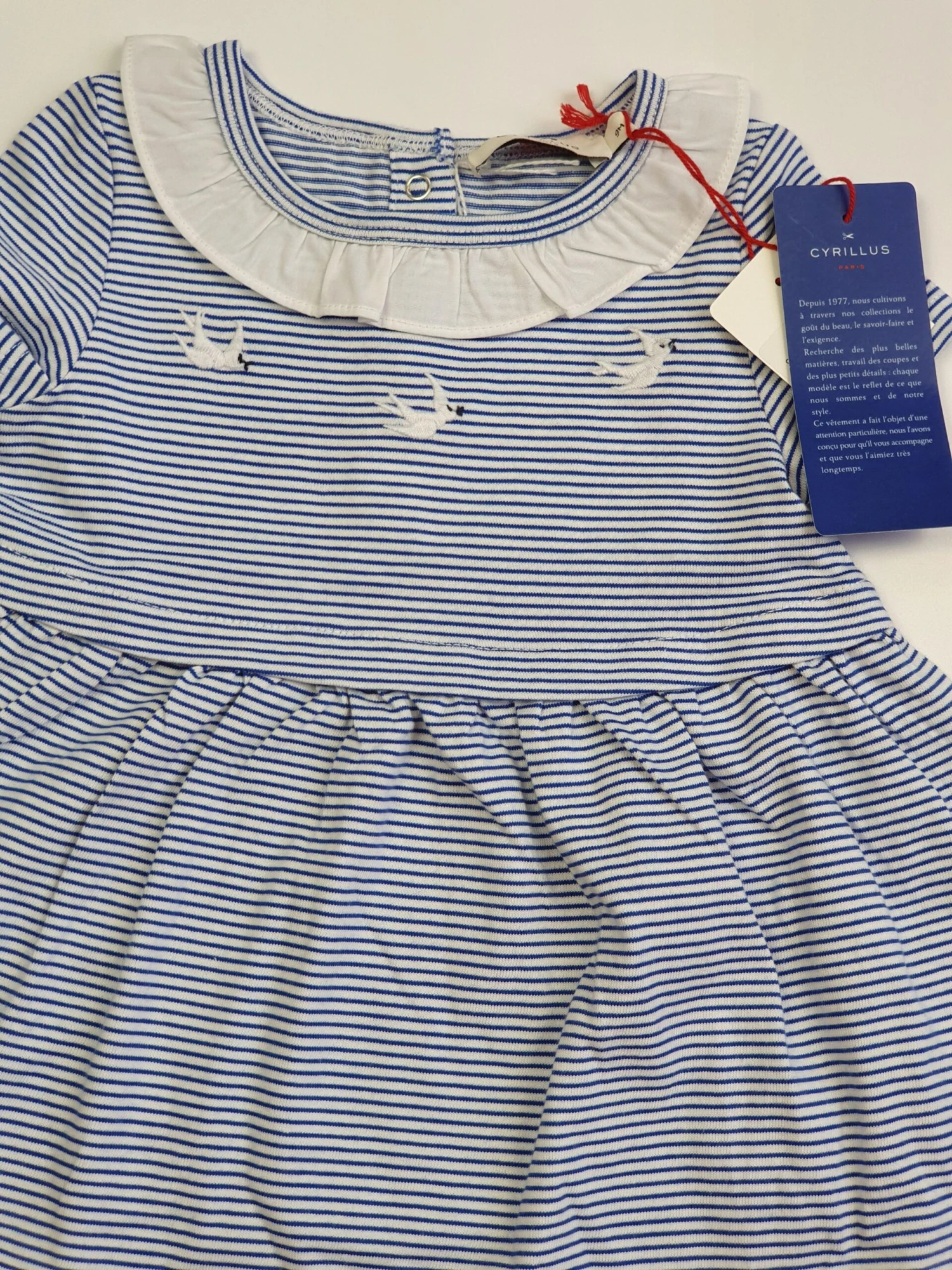 CYRILLUS NEUF Robe Fille 9 Mois â Image 2