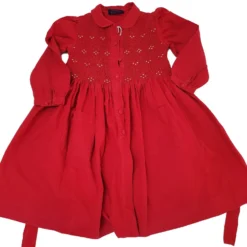Robe Rouge DPAM Vintage Girl Dress 4yo