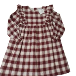 AMAIA Outlet Robe à Carreaux 5 Et 6 Ans