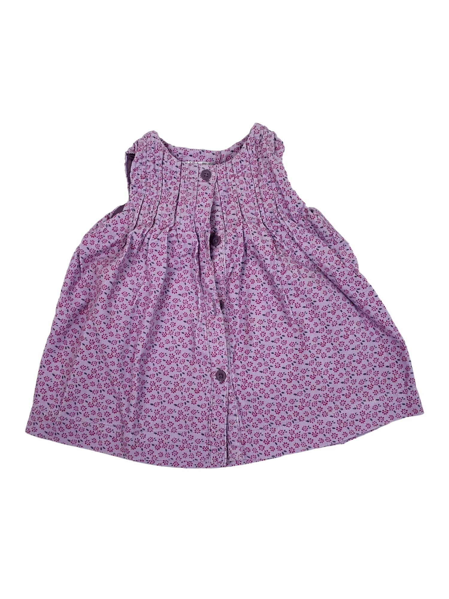 ZARA Robe Velours Fille 6-9 Mois