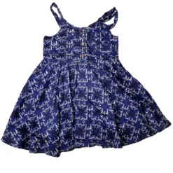 IKKS Robe Bleu Ă Bretelles Taille 5 Ans