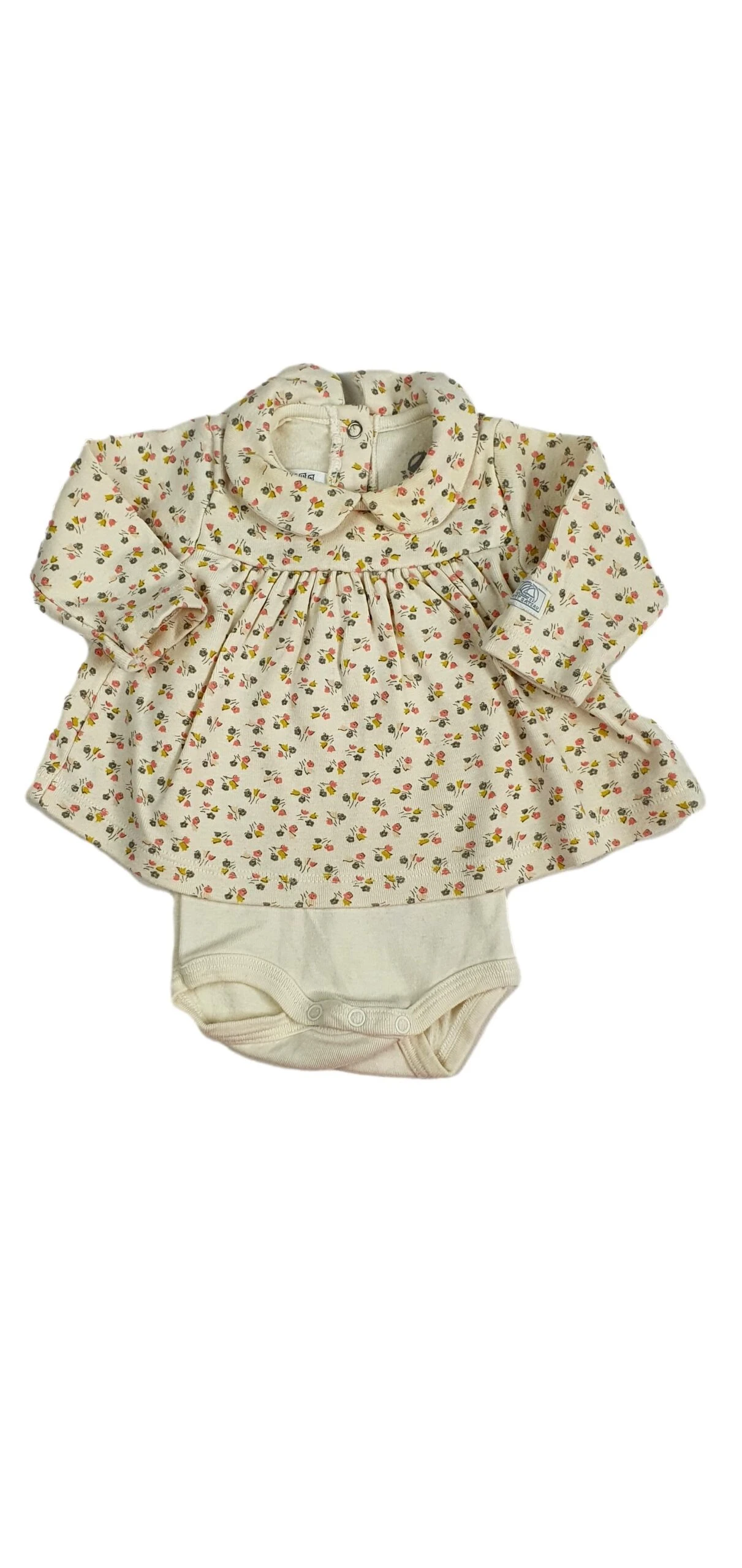 PETIT BATEAU Robe Body Fille 1 Mois