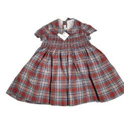AMAIA Robe Smock Tartan 3 Ans