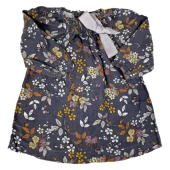 LOLA PALACIOS Robe Grise Fleurs 6m