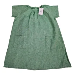 NILS 10 Ans Robe Lin Verte