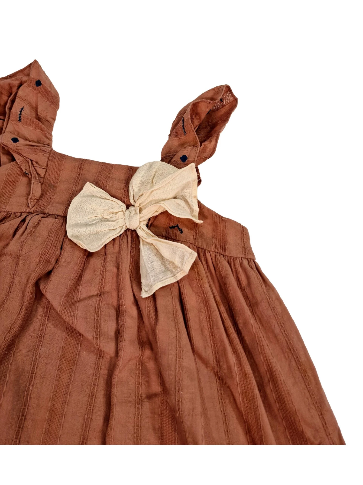 NANOS 8 Ans Robe Rose Poudre Et Broderie – Image 2