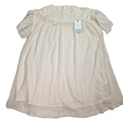 MGA CARREMENT BEAU Robe Blanche Paillettes 10 Ans