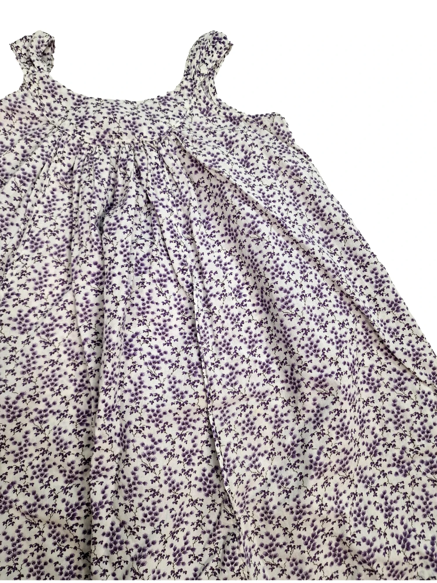 BONPOINT Robe Fleurs Violette 4 Ans – Image 2