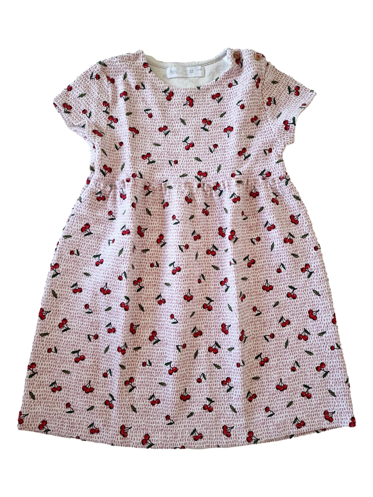 Aku ZARA Robe Cerise 4/5 Ans