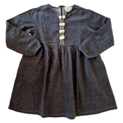 Aku ARSENE ET LES PIPELETTES 5 Ans Robe Grise Pompom