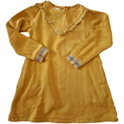 Aku ARSENE ET LES PIPELETTES 6 Ans Robe Moutarde