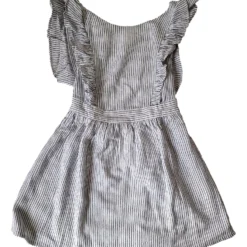 Aku CYRILLUS Robe Rayé Blanche 8 Ans