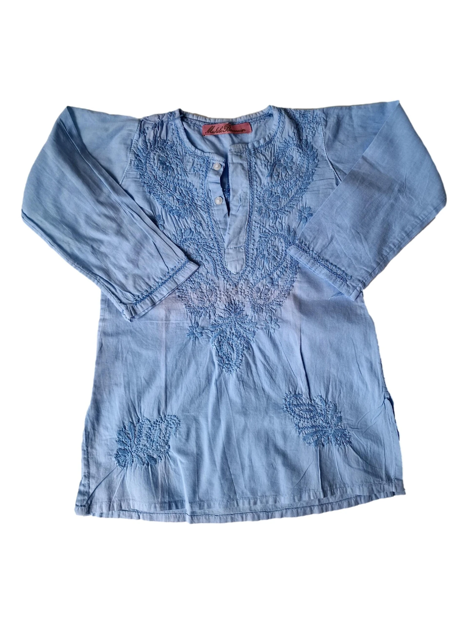 MICHELE BACONNIER Robe Brodée 2 Ans