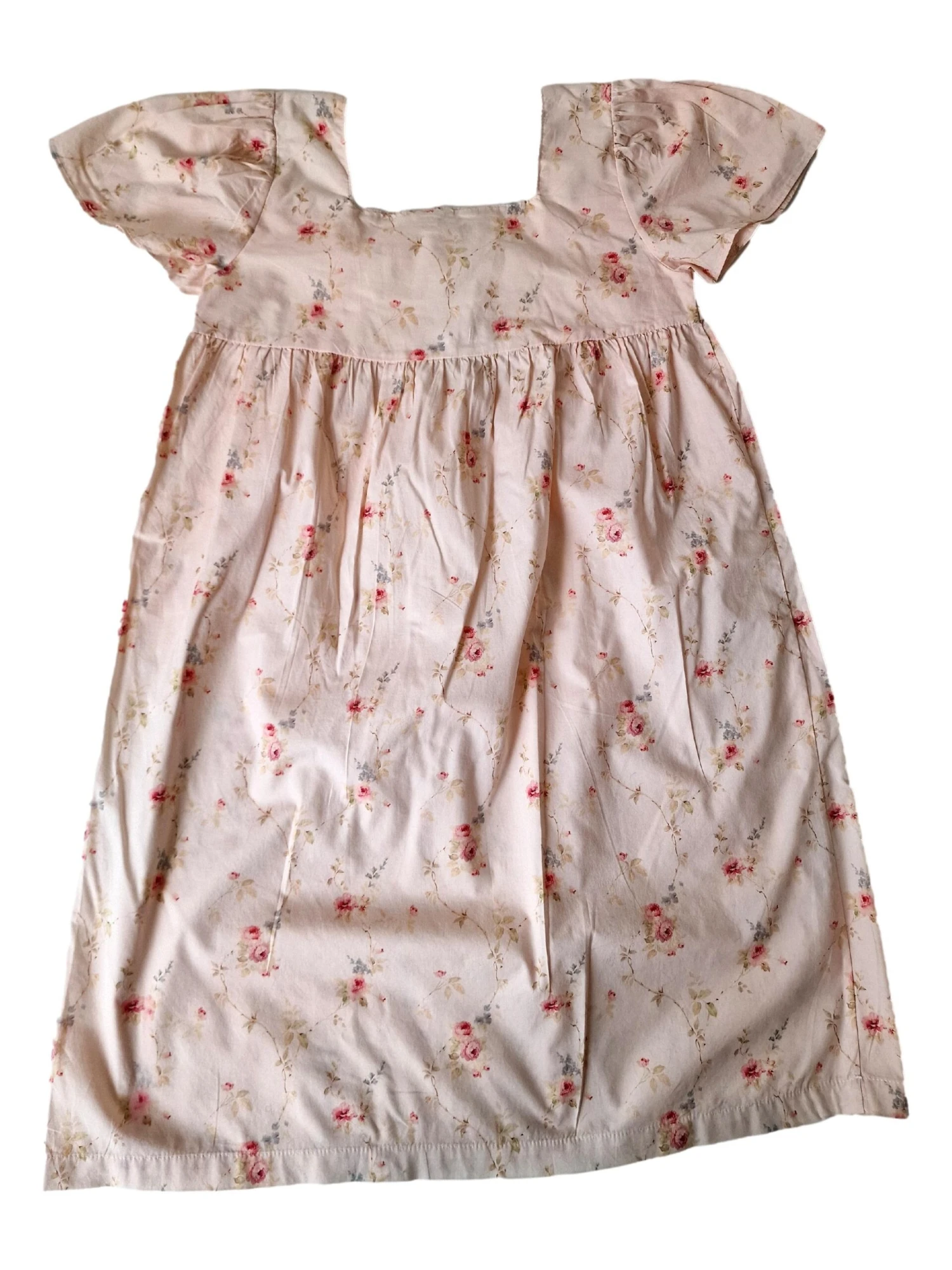BABE ET TESS Robe Fleurs Rose 6 Ans