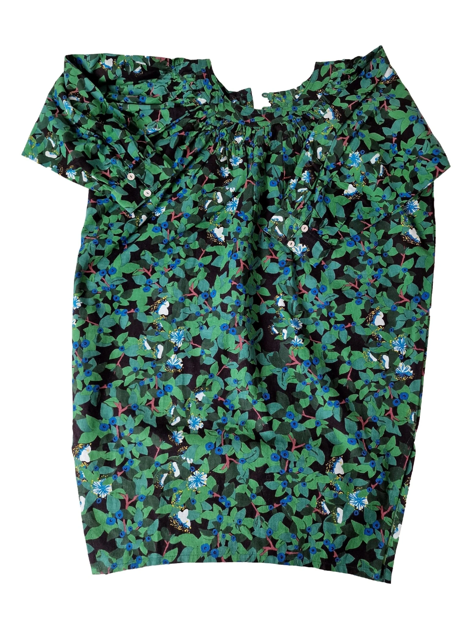LE PETIT LUCAS DU TERTRE Robe Motif Vert 8 Ans