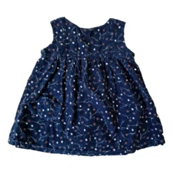 BONTON Robe Velours Bleu 18m