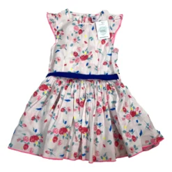 PETIT BATEAU 6 Ans Robe Rose Motifs Fleurs