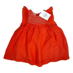 BONPOINT 18 Mois Robe Orange Corail