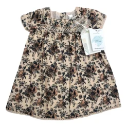 THE LITTLE TAILOR NEUF 3/6 Mois Robe Rose Fleurie
