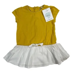 CHLOE 6 Mois Robe Jaune Noeud