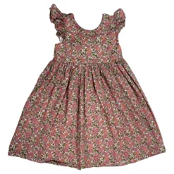 Pro Robe Fleurie Rose 6 Ans