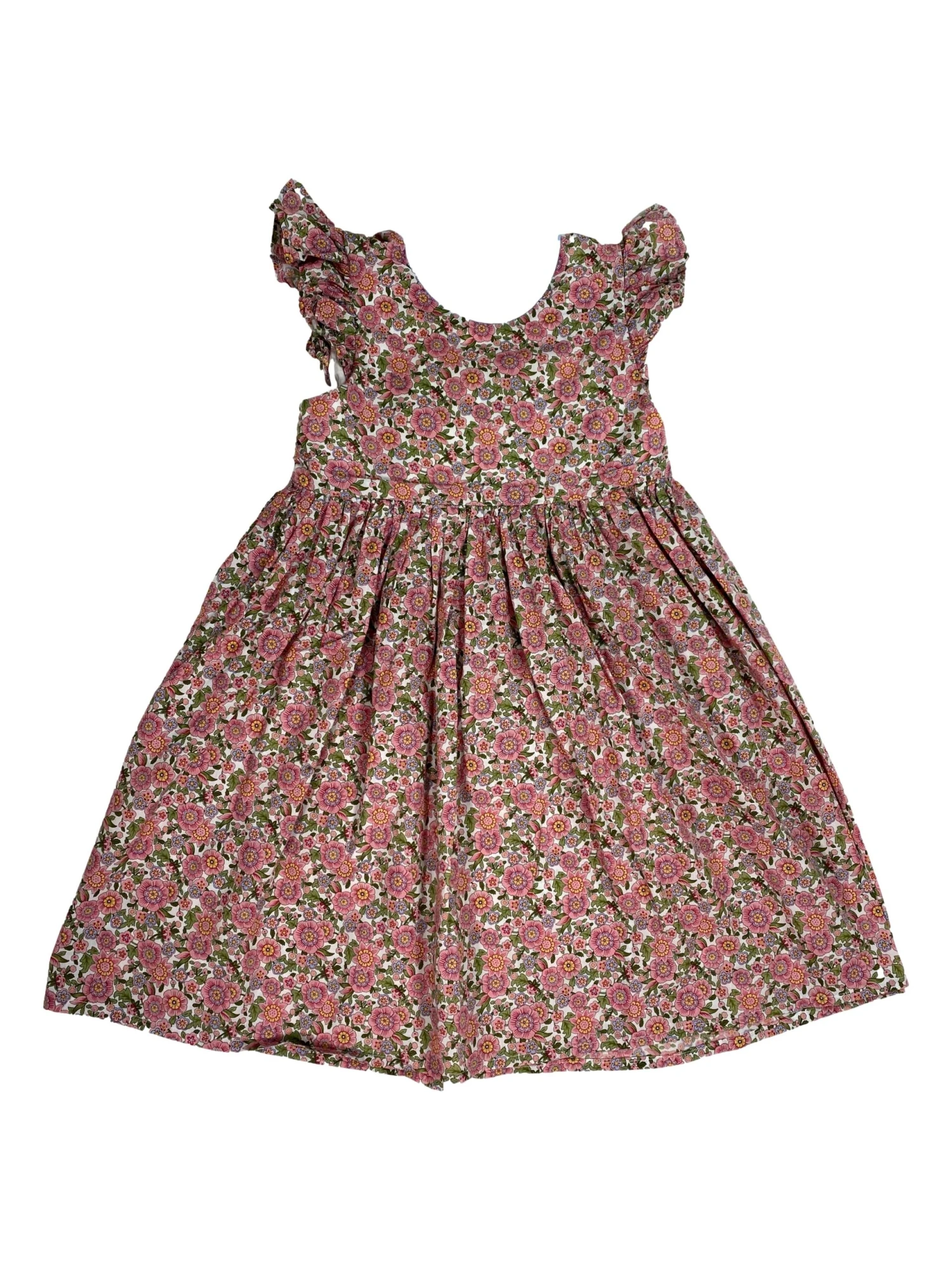 Pro Robe Fleurie Rose 6 Ans