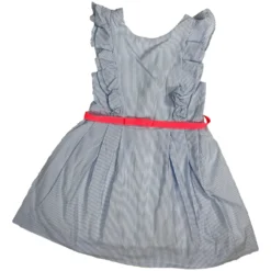 JACADI 6 Ans Robe Rayures Bleues