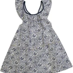 LISON OUTLET Robe Flower Bleu 4 Ans